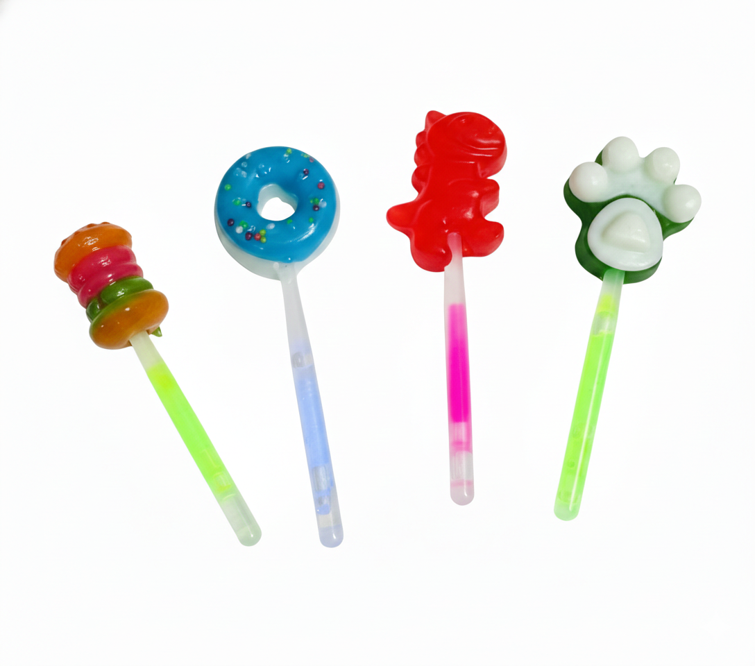 Paletas Fluorescentes LumiPop – Display con 30 Pzas