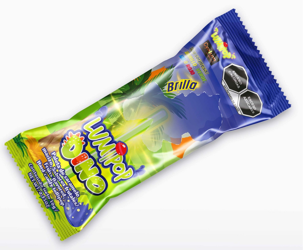 Paletas Fluorescentes LumiPop – Display con 30 Pzas