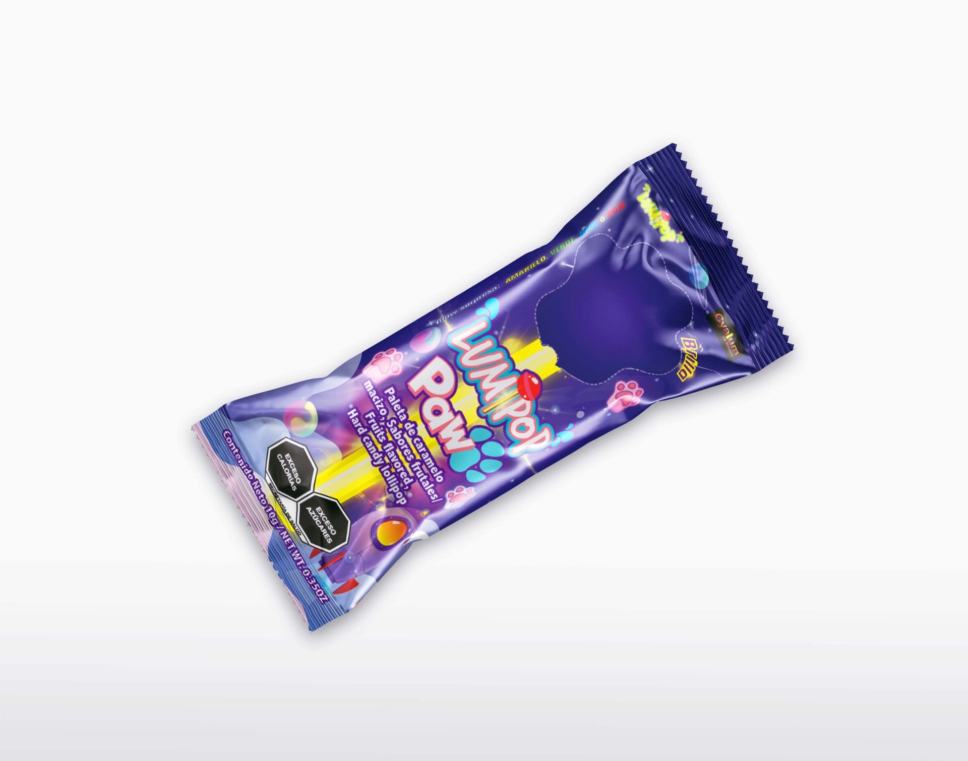 Paletas Fluorescentes LumiPop – Display con 30 Pzas